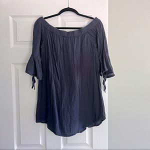 Large navy blue mini dress